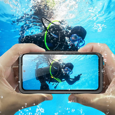 Etui D-Pro 360° Waterproof Case IP68 obudowa wodoodporna wodoszczelna pancerna do Samsung Galaxy S22 (Czarny)