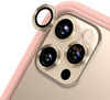 Szkło Eagle Eye Lens szybka ochronna z metalową ramką na tylną kamerę aparat do iPhone 11 Pro/11 Pro Max/12 Pro (1 szt.) (Złoty)