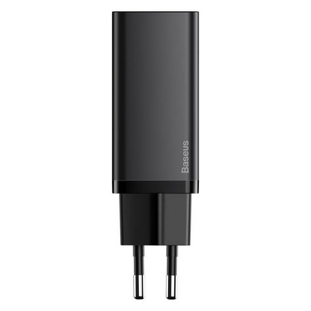 Ładowarka sieciowa szybka Baseus GaN2 Lite 65W USB-C + USB CCGAN2L-B01 (Czarny)