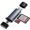 Adapter czytnik kart pamięci SD microSD SDHC TF USB 3.0 USB-C OTG Plug&Play