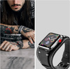 Pasek skórzany szeroki Dundee Band vintage do Apple Watch 1/2/3/4/5/6/7/8/9/SE/ Ultra 1/2 42/44/45/49mm (Czarny)