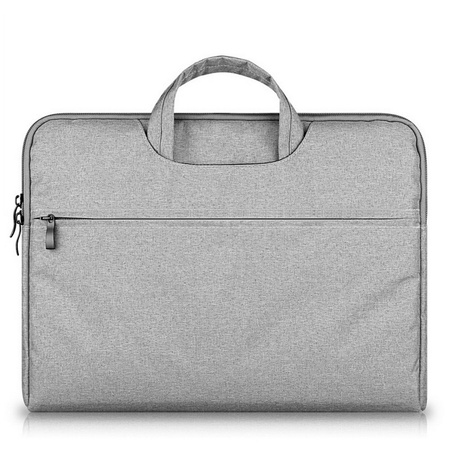 Torba D-Pro Canvas Briefcase teczka na laptop / MacBook Air/Pro 13/14/15 (Jasny szary)