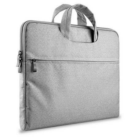 Torba D-Pro Canvas Briefcase teczka na laptop / MacBook Air/Pro 13/14/15 (Jasny szary)