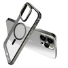 Etui D-Pro Titanium Metal Frame obudowa magnetyczna do MagSafe iPhone 16 Pro  (Czarny)