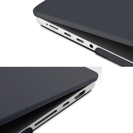 Hard Case matowe etui do MacBook Pro 16" A2485 A2780 A2991 M1/M2 (2021/2023) (Matte Black)