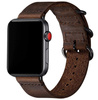 D-Pro Vintage Retro Leather Strap skórzany pasek do Apple Watch 1/2/3/4/5/6/7/8/9/10/SE/Ultra 38/40/41/42mm (Dark Brown)