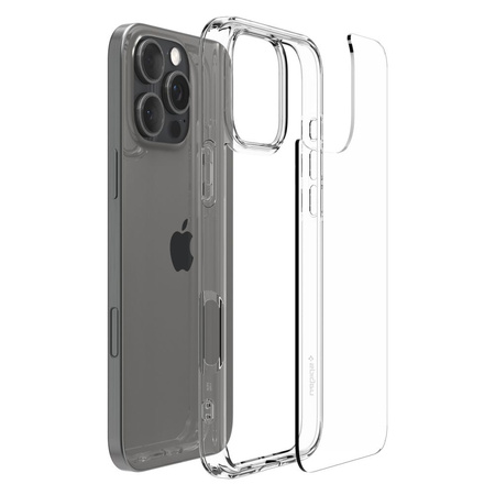 Etui Spigen Ultra Hybrid Case obudowa mocna wzmacniana iPhone 16 Pro (Crystal Clear)