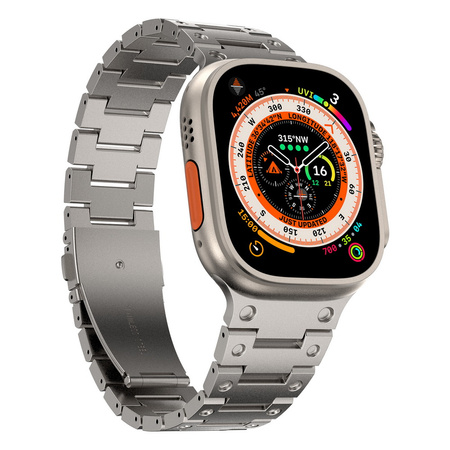 Pasek bransoleta tytanowa Y Steel Link do Apple Watch 1/2/3/4/5/6/7/8/SE/Ultra 42/44/45/49mm (Starlight Titanium)