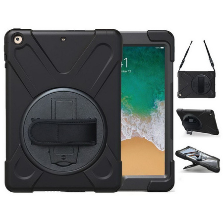 D-Pro 360 Armor Strap Case etui pancerne z uchwytem na rękę i paskiem na ramię iPad Air 2