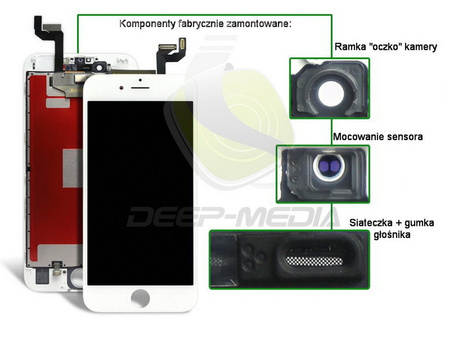 Wyświetlacz LCD ekran dotyk digitizer do Apple iPhone 7 (HQ) (Biały)