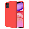 Etui D-Pro Liquid Silicone Case obudowa z mikrofibrą do iPhone 11 Pro Max (Czerwony)