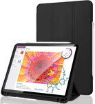 Etui D-Pro Smart Cover Case pokrowiec obudowa z klapką z uchwytem na rysiki  iPad Pro 12.9 2018-2022 / Air 13 M2 6 Gen. 2024 (Czarny)