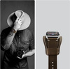 Pasek skórzany szeroki Dundee Band vintage do Apple Watch 1/2/3/4/5/6/7/8/9/SE/ Ultra 1/2 42/44/45/49mm (Brązowy)