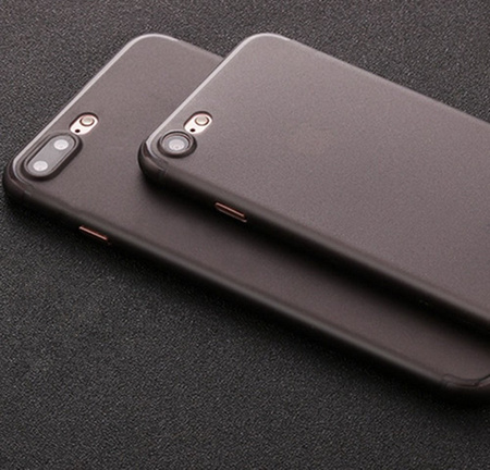 Etui D-Pro Air PP Case 0.4mm ultra cienkie najcieńsze minimalistyczne matowe iPhone 7/8/SE 2020/2022 (Czarny)