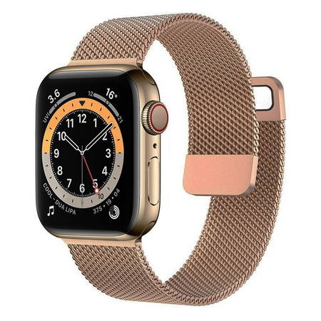 Pasek bransoleta metalowa Milanese do Apple Watch 1/2/3/4/5/6/7/8/9/SE 38/40/41mm (Gunmetal)