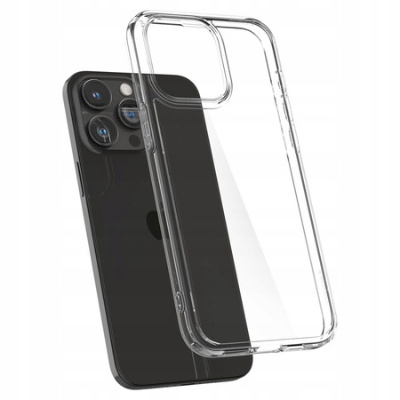 Etui Spigen Ultra Hybrid Case obudowa mocna wzmacniana iPhone 15 Pro (Crystal Clear)