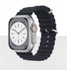 Pasek opaska sportowa D-Pro Ocean Loop do zegarka Apple Watch 1/2/3/4/5/6/7/8/9/10/SE 38/40/41/42mm (Czarny)