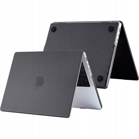 Hard Case etui obudowa MacBook Pro 14" A2442 A2779 A2918 A2992 M1/M2/M3 (2021-2023) (Carbon Black)