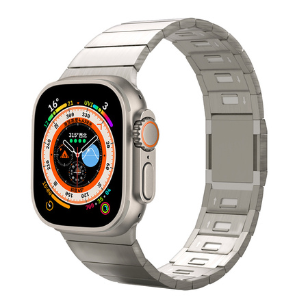 Pasek bransoleta stalowa Wire Link do Apple Watch 1/2/3/4/5/6/7/8/9/SE/Ultra 42/44/45/49mm (Tytanowy)