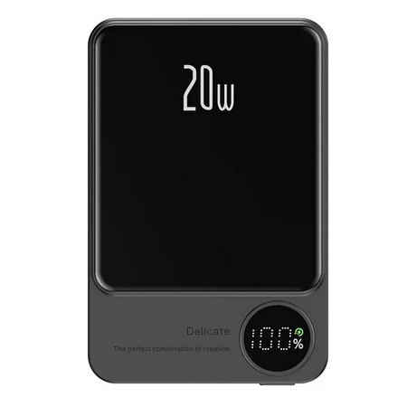 Power Bank 2w1 indukcyjny bezprzewodowy magnetyczny szybki 20W PD do Apple MagSafe iPhone 10000mAh (Zielony)