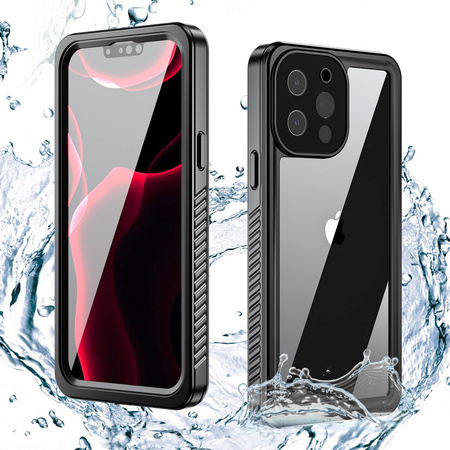 Etui D-Pro 360° Waterproof Case IP68 obudowa wodoodporna wodoszczelna pancerna do iPhone 13 (Czarny)