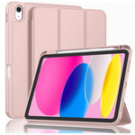 Etui D-Pro Smart Cover Case pokrowiec obudowa z klapką z uchwytem na rysik Apple Pencil / iPad Mini 6/7 (2021/2024) (Różowy)