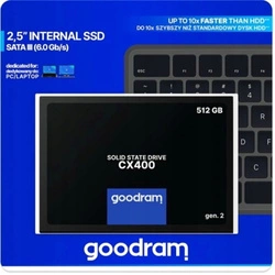 Dysk SSD GOODRAM 512GB 2.5" CX400 Gen.2 SATA 3 III szybki 3D NAND Flash