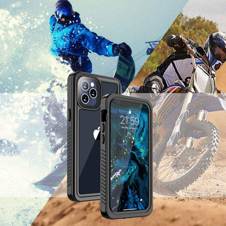 Etui D-Pro 360° Waterproof Case IP68 obudowa wodoodporna wodoszczelna pancerna do iPhone 11 Pro Max (Czarny)