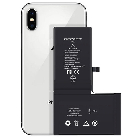 Bateria REPART Prime TI IC większa pojemność 3250mAh do Apple iPhone X