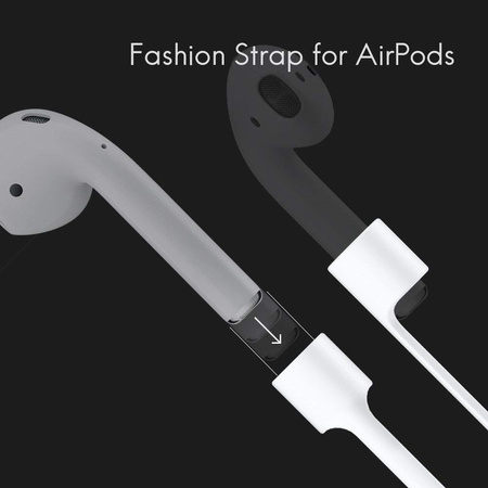 Linka D-Pro Strap pasek na szyję do słuchawek Apple AirPods (Czarny)