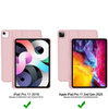 Etui D-Pro Smart Cover Case pokrowiec obudowa z klapką z uchwytem na rysik Apple Pencil / iPad Pro 11" 1/2/3/4 Gen. 2018/2020/2021/2022 (Czarne)