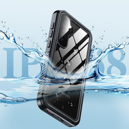 Etui D-Pro 360° Waterproof Case IP68 obudowa wodoodporna wodoszczelna pancerna do Samsung Galaxy S23 FE (Czarny)