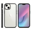 Etui D-Pro Crystal Hybrid obudowa hybrydowa mocna z czarną ramką do iPhone 14 Plus/15 Plus (Przezroczysty/Czarny)