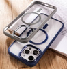 Etui obudowa magnetyczna Metal Camera Hybrid do MagSafe iPhone 15 (Biały)