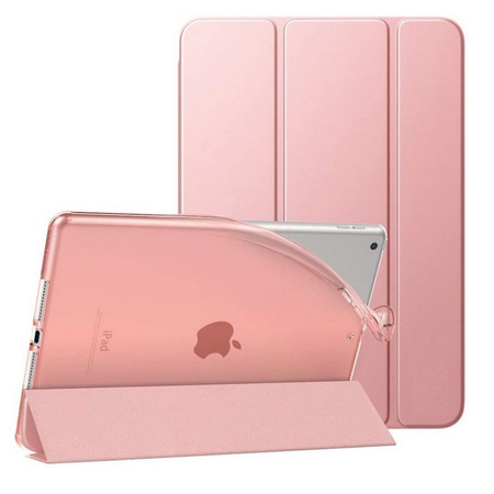 Etui D-Pro Smart Cover Case pokrowiec obudowa z klapką na tablet Apple iPad 7/8/9 10.2" / Pro 10.5" / Air 3 (Różowy)