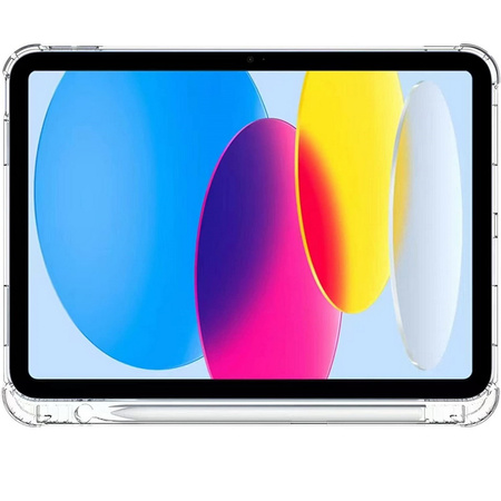 Etui D-Pro TPU silikonowe z uchwytem na rysik do Apple Pencil iPad 10 Gen. (2022) / 11 Gen. (2025) (Przezroczysty)