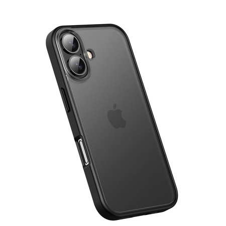 Etui D-Pro Matte Hybrid obudowa matowa do iPhone 16 Plus (Czarny)