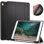 Etui D-Pro Smart Cover Folio Case pokrowiec obudowa z uchwytem na rysik Apple Pencil na tablet iPad Pro 12.9" 1/2 Gen. (2015/2017) A1584 A1652 A1670 A1671 (Czarny)