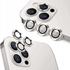 Eagle Eye Lens szkło + metalowa ramka na tylną kamerę aparat do iPhone 13 Pro/13 Pro Max (1 szt.) (Silver)