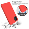 Etui D-Pro Liquid Silicone Case obudowa z mikrofibrą do iPhone 11 Pro Max (Czerwony)