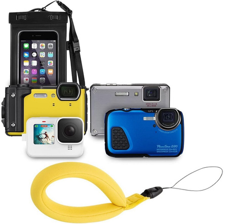 Viz4 Floating Wrist Strap opaska boja wypornościowa do telefonu kamer GoPro (Yellow)