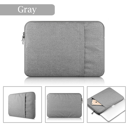 Torba etui futerał pokrowiec Canvas Sleeve na laptopa HP Macbook Air Pro 15/16 cali M1 M2 (Szary)