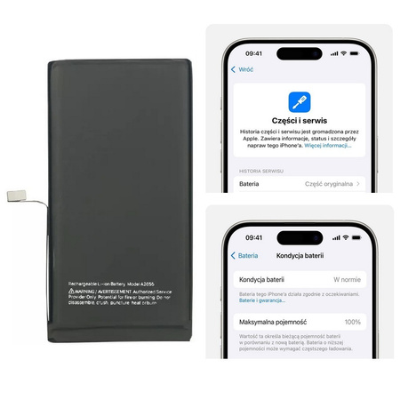 Bateria A2655 akumulator Li-ion 3227mAh Diagnosable z możliwością przypisania jako oryginał do Apple iPhone 13
