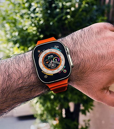 Pasek opaska sportowa D-Pro Ocean Loop do zegarka Apple Watch 1/2/3/4/5/6/7/8/SE/Ultra 42/44/45/49mm (Pomarańczowy)