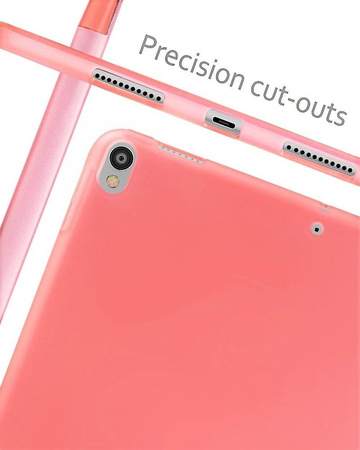 Etui D-Pro Smart Cover Case pokrowiec obudowa z klapką do Apple iPad Mini 1/2/3 (2012/2013/2014) (Różowy)