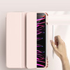 Etui D-Pro Smart Cover Case pokrowiec obudowa z klapką z uchwytem na rysiki  iPad Pro 12.9 2018-2022 / Air 13 M2 6 Gen. 2024 (Różowy)