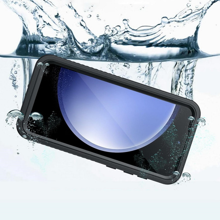 Etui D-Pro 360° Waterproof Case IP68 obudowa wodoodporna wodoszczelna pancerna do Samsung Galaxy S23 FE (Czarny)