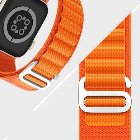 Pasek opaska sportowa D-Pro Alpine Loop pasek opaska do Apple Watch 1/2/3/4/5/6/7/8/9/SE 38/40/41mm (Orange)