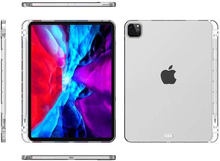 Etui silikonowe TPU z miejscem na rysik do iPad Pro 12.9 (2020/2021)