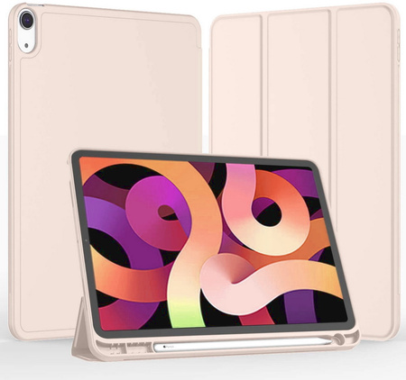 Etui D-Pro Smart Cover Case pokrowiec obudowa z klapką z uchwytem na rysik Apple Pencil / iPad Pro 10.9 2022 10 Gen. (Pink)